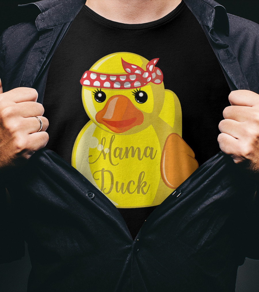 Mama Duck Bandana Polka Dot Style Quack Squad T-Shirt