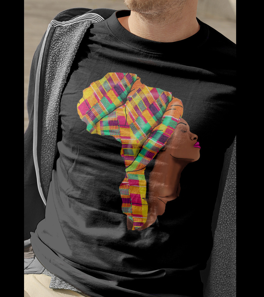 Oheneba Kente Headwrap African Mom Mother's Pride T-Shirt