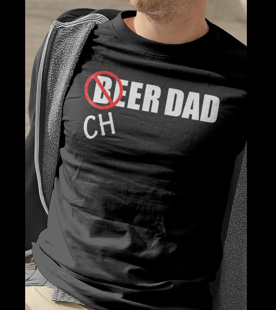 CH Beer Dad Cheer Dad Funny Cheerleader Family T-Shirt