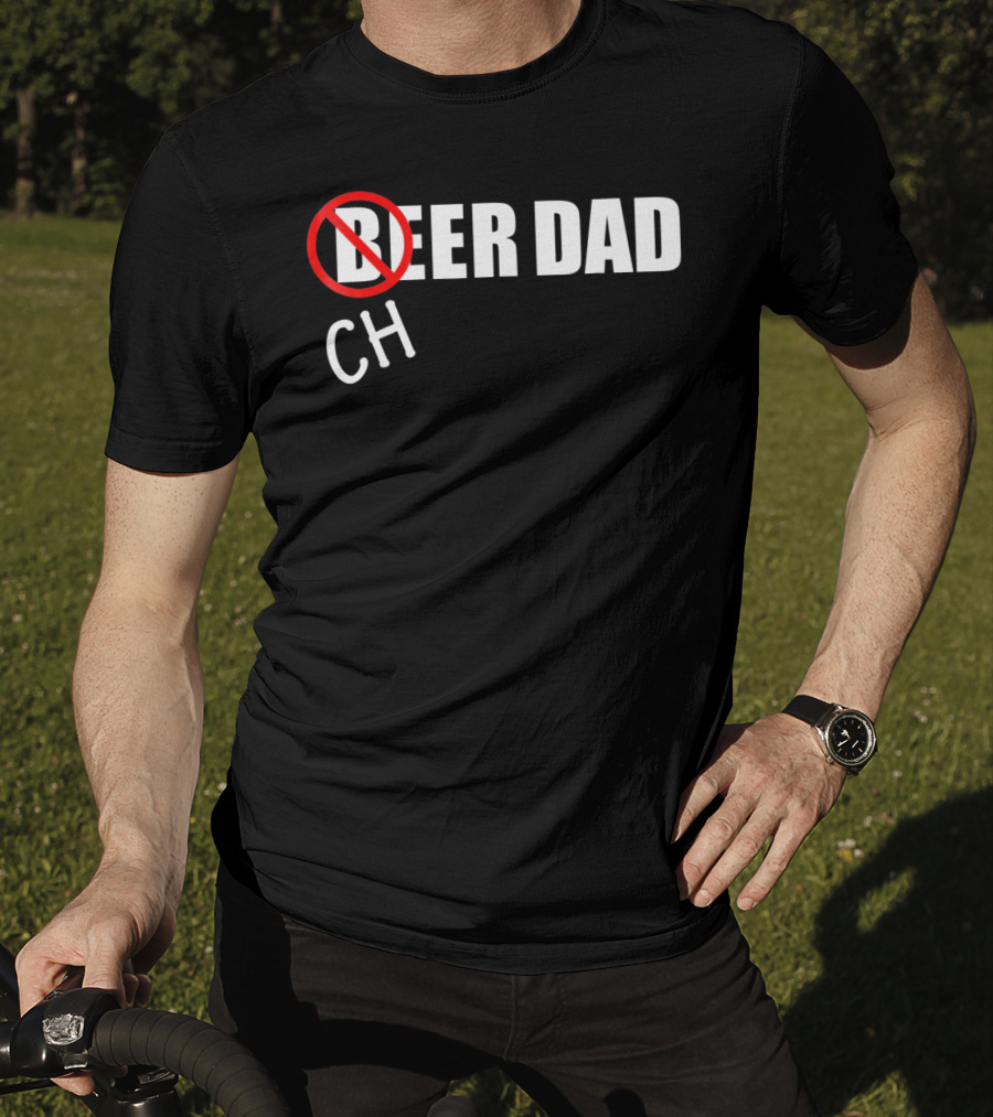 CH Beer Dad Cheer Dad Funny Cheerleader Family T-Shirt