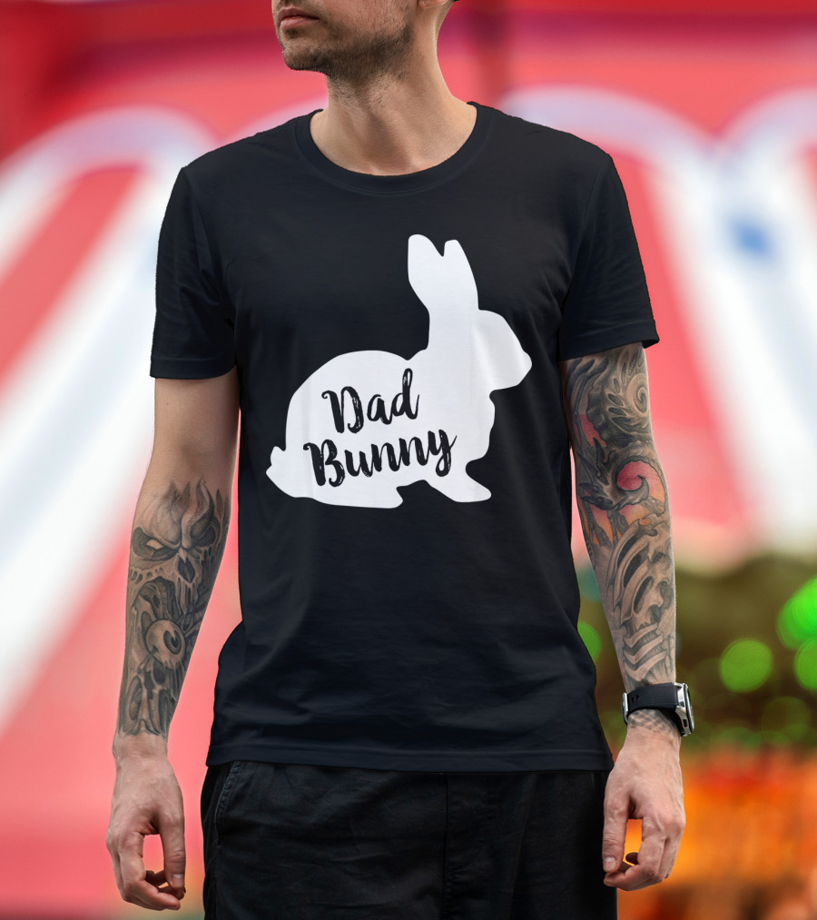 Dad Bunny Easter Family Rabbit T-Shirt