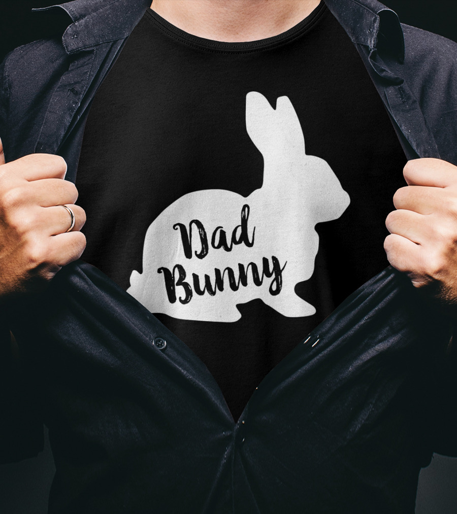 Dad Bunny Easter Family Rabbit T-Shirt