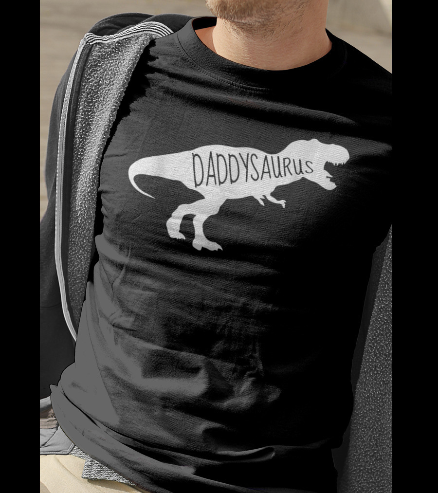 Daddysaurus Mens Baby Announcement T-Shirt