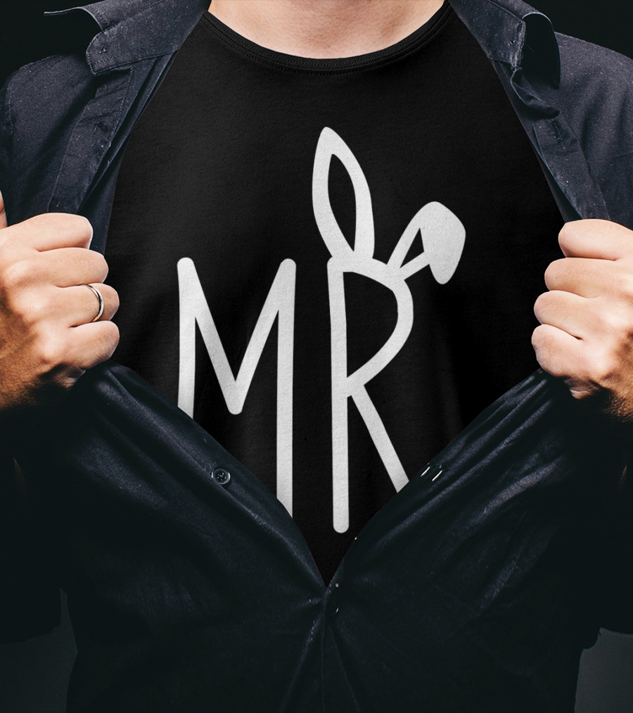 MR. Bunny Ears Mens Easter T-Shirt