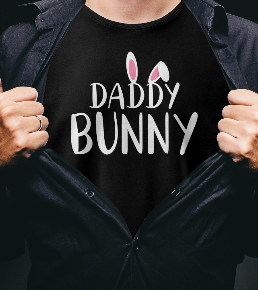Daddy Bunny Easter Pregnant Mens T-Shirt