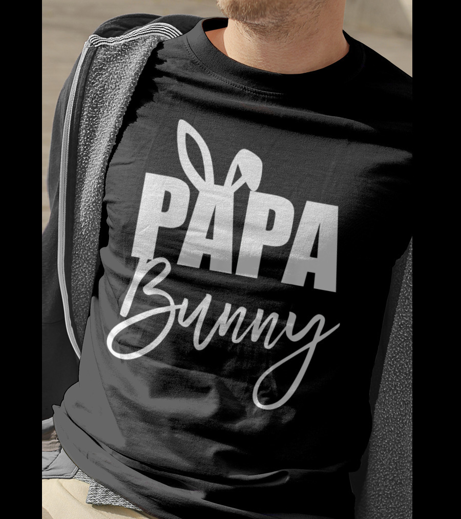 Papa Bunny Mens Funny Easter Basket Stuf T-Shirt