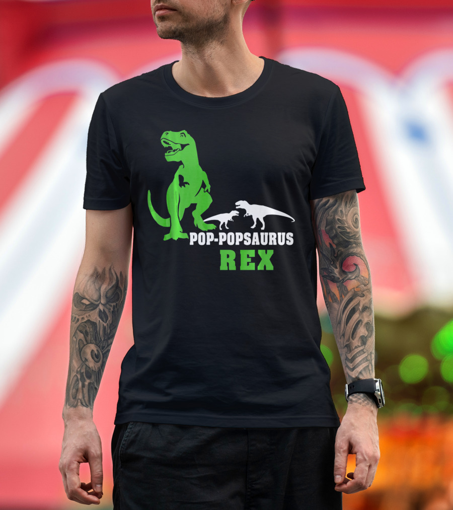 Pop-Popsaurus Rex Dinosaur T-Shirt
