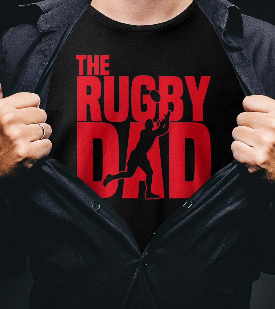 THE RUGBY DAD Dad Father Rugger Player Football T-Shirt