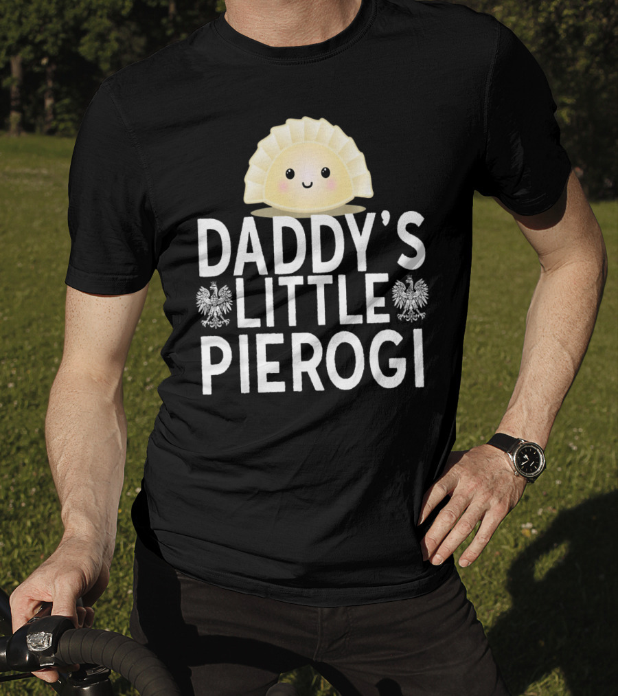Daddy's Little Pierogi Kids Dyngus Day Polish Heritage Cute Emblem T-Shirt