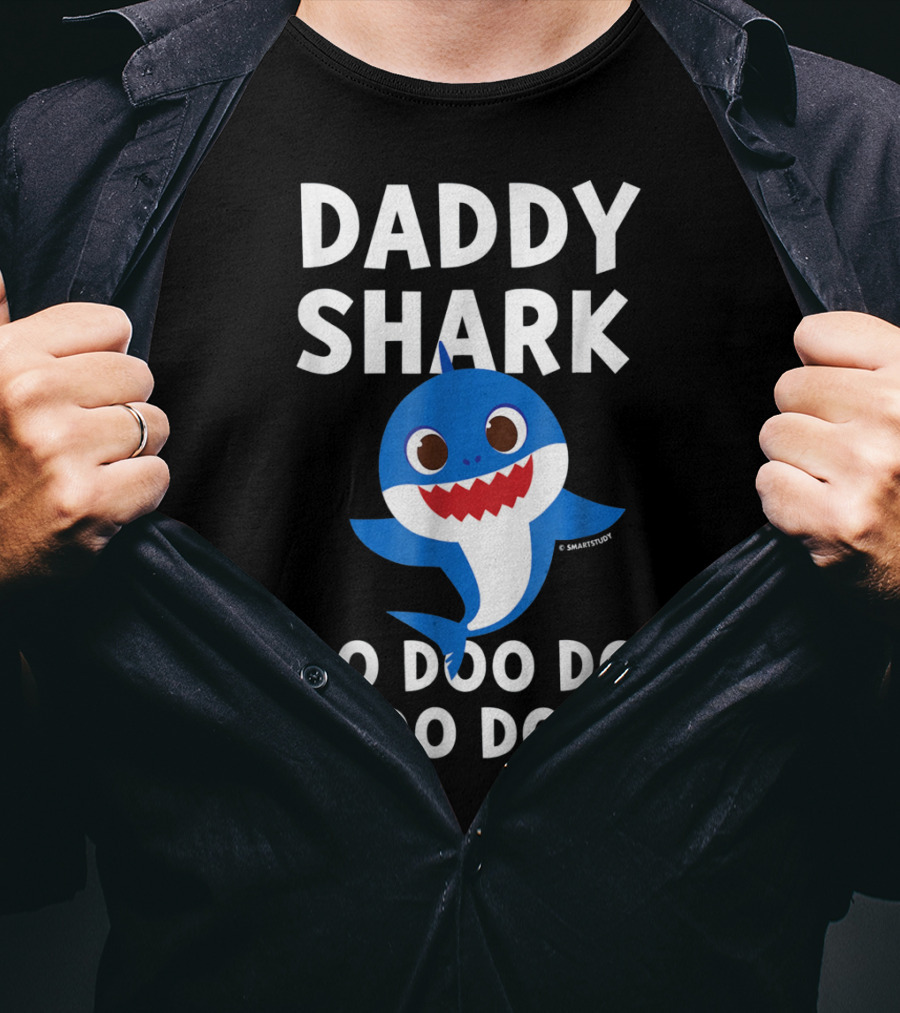 Daddy Shark Doo Doo Doo Doo Mens Pinkfong T-Shirt
