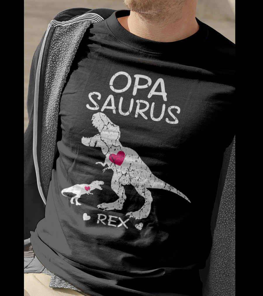 OPA SAURUS REX Dinosaur Hearts T-Shirt