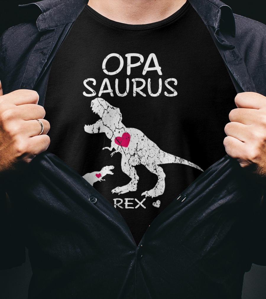 OPA SAURUS REX Dinosaur Hearts T-Shirt