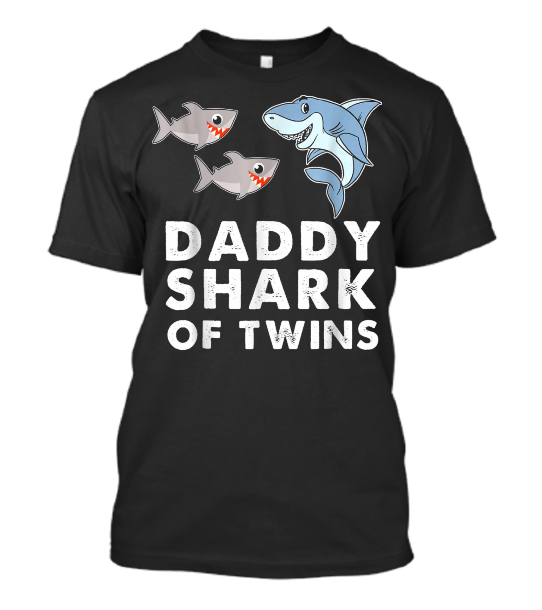 Daddy Shark Of Twins T-Shirt