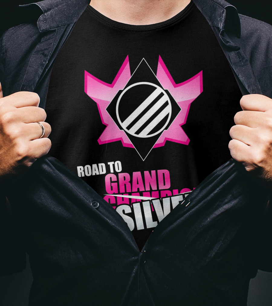 Road To Silver With Grand Champion Logo Rocket Ga T-Shirt