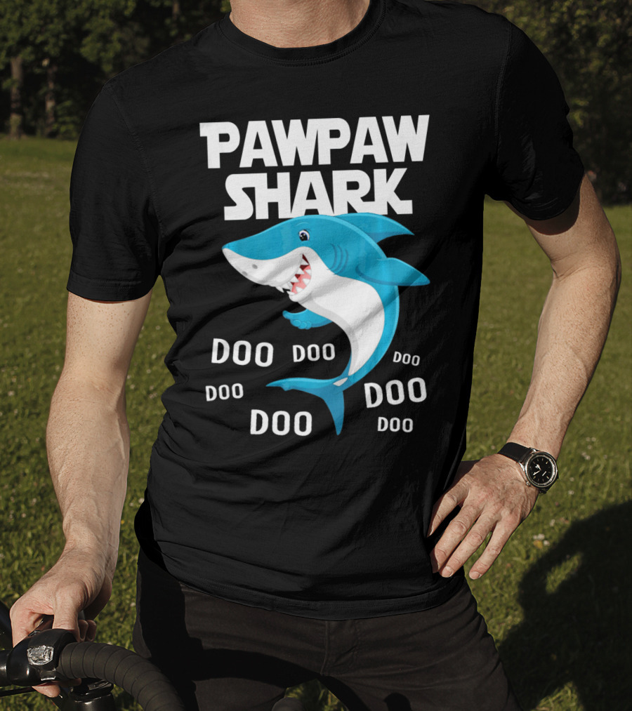 Pawpaw Shark Doo Doo Doo Grandpa Song T-Shirt