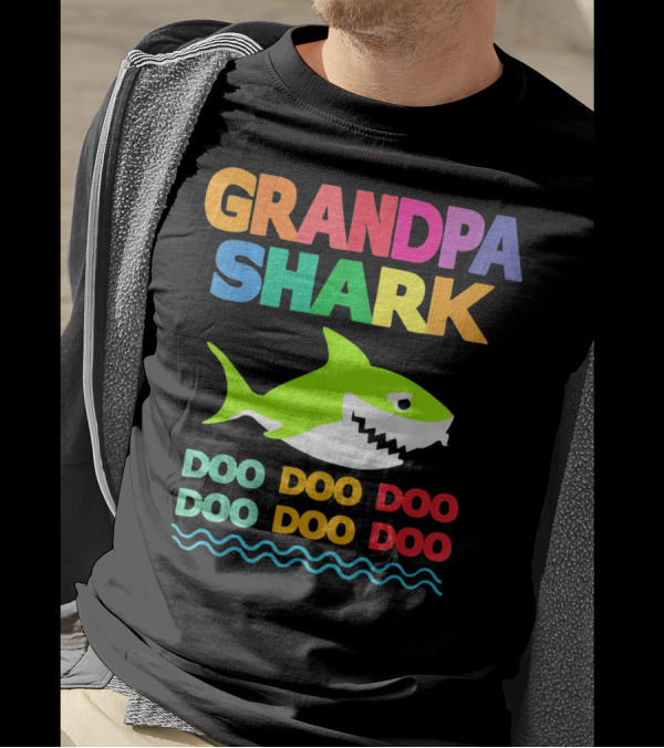 Grandpa Shark Doo Doo Doo Doo Doo T-Shirt