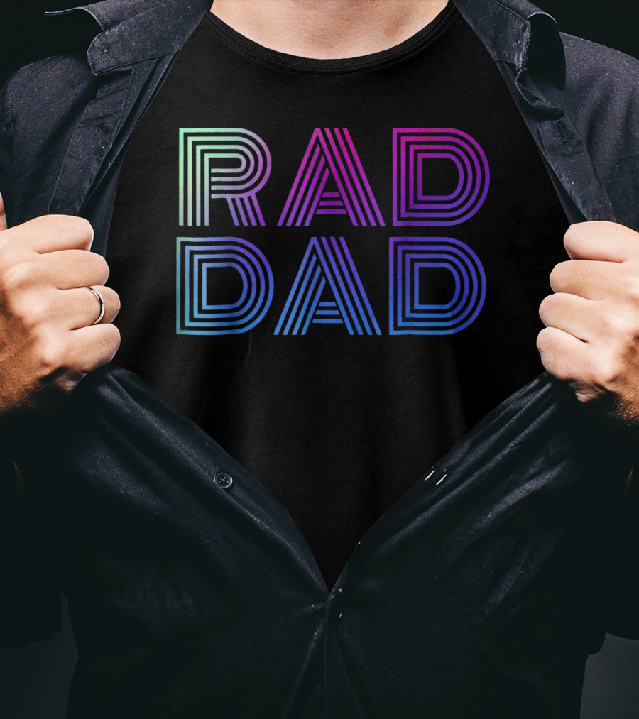 Rad Dad 1980s Mens T-Shirt
