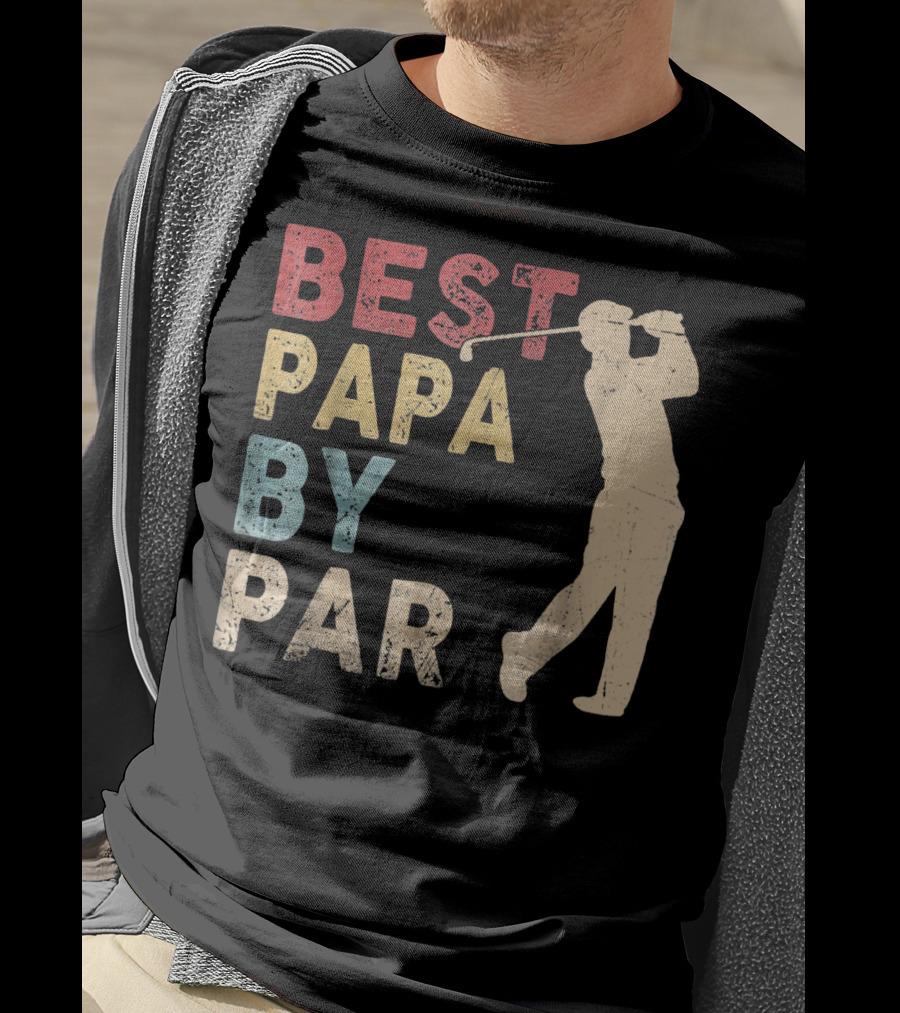 Best Papa By Par Golf T-Shirt