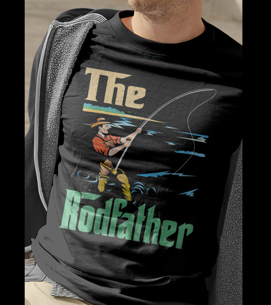 The Rodfather Fishing Fisherman T-Shirt
