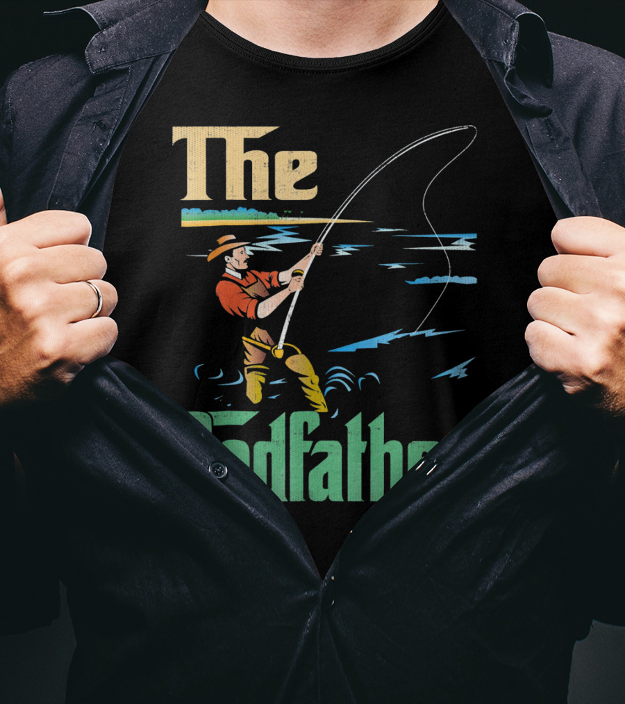 The Rodfather Fishing Fisherman T-Shirt
