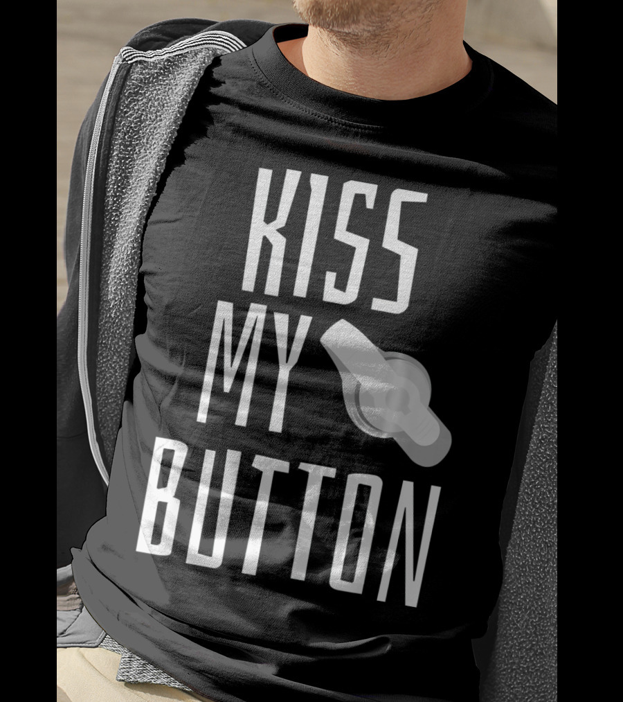 Kiss My Button Feeding Tube Awareness Tu T-Shirt