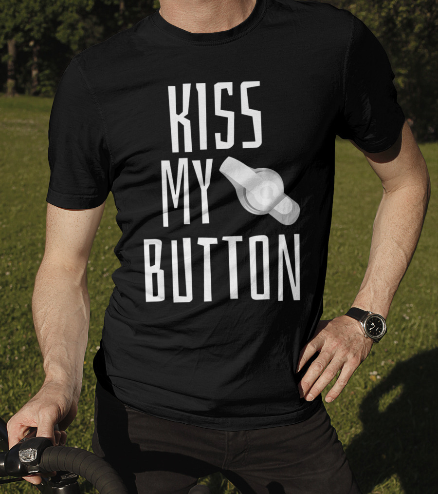Kiss My Button Feeding Tube Awareness Tu T-Shirt
