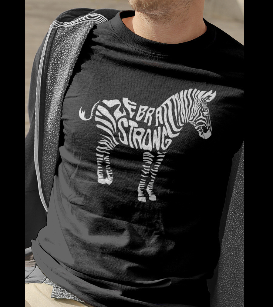 Cute Zebra Strong Ehlers Danlos Syndrome Awareness T-Shirt
