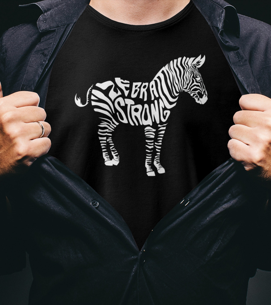 Cute Zebra Strong Ehlers Danlos Syndrome Awareness T-Shirt