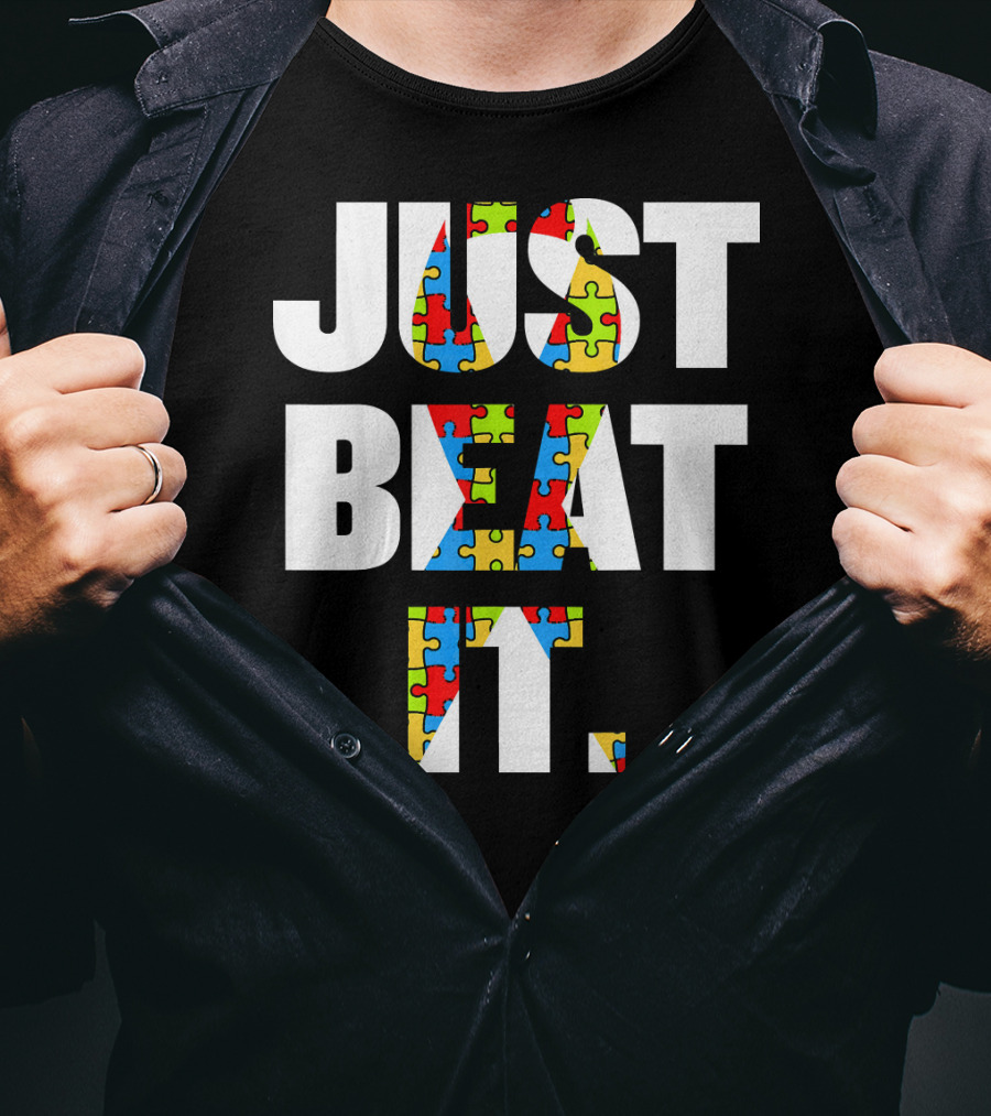 Just Beat It Autism Puzzle T-Shirt