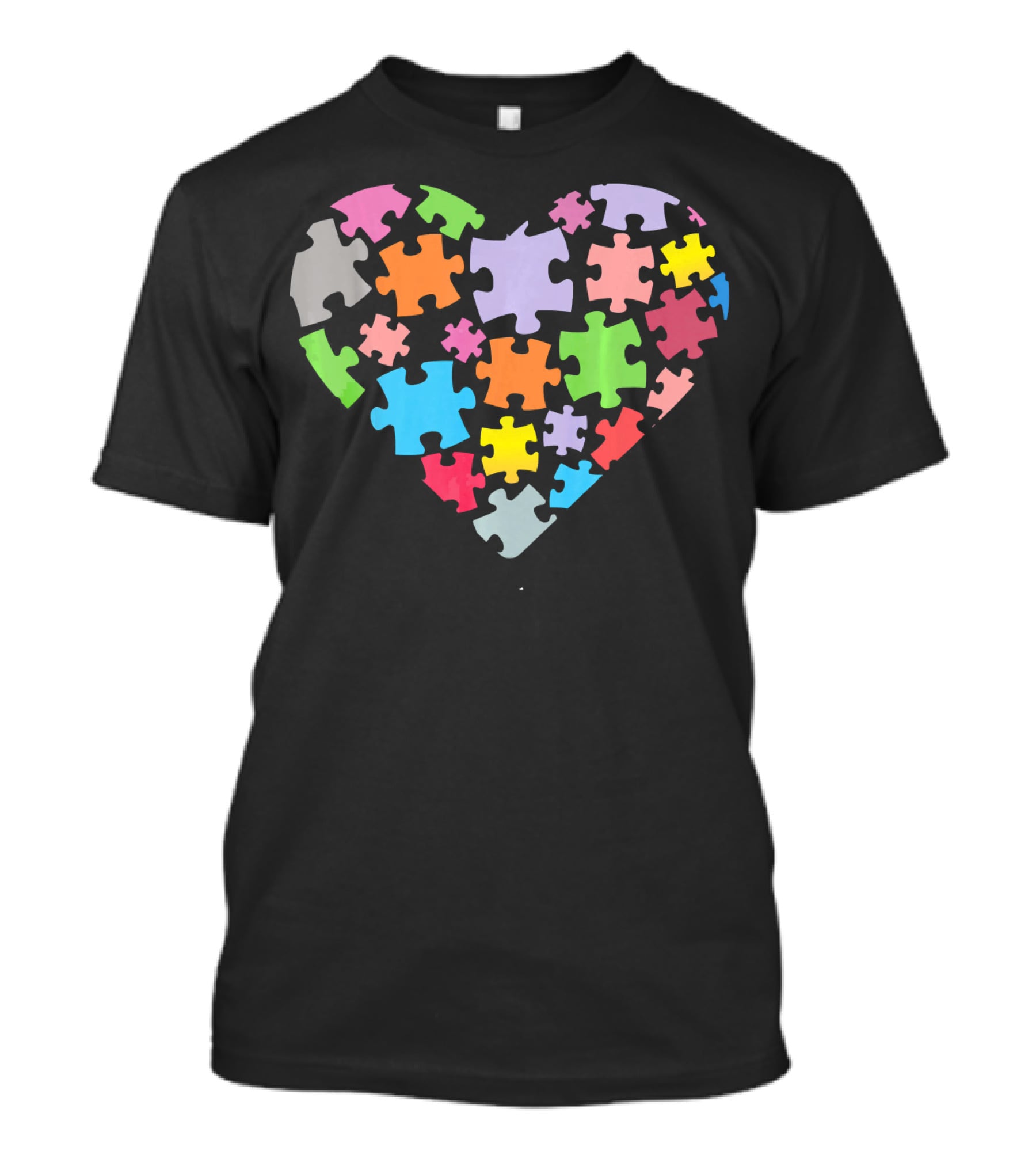 Love Autism Puzzle Heart Autism Awareness T-Shirt