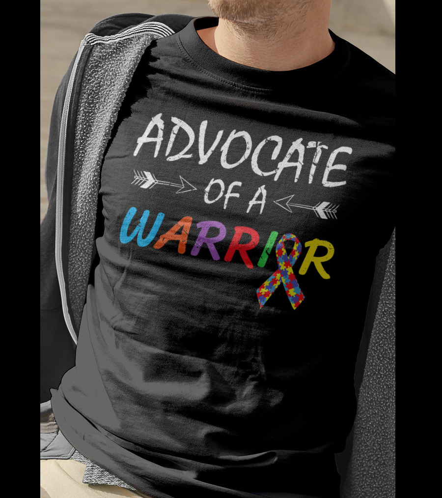 Advocate Of A Warrior Autism Awareness Puzzle T-Shirt