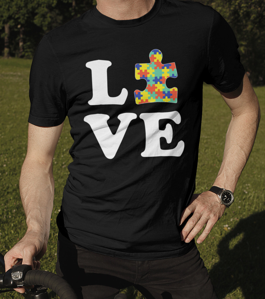Love Autism Awareness Puzzle T-Shirt