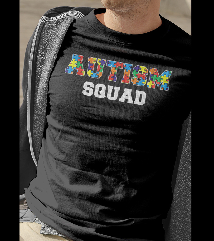 Autism Squad Puzzle Piece Pride Awareness T-Shirt