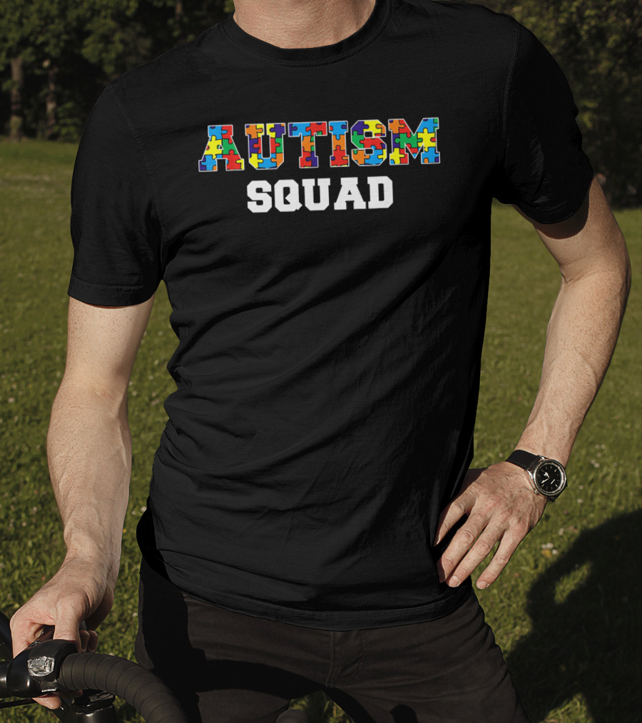 Autism Squad Puzzle Piece Pride Awareness T-Shirt