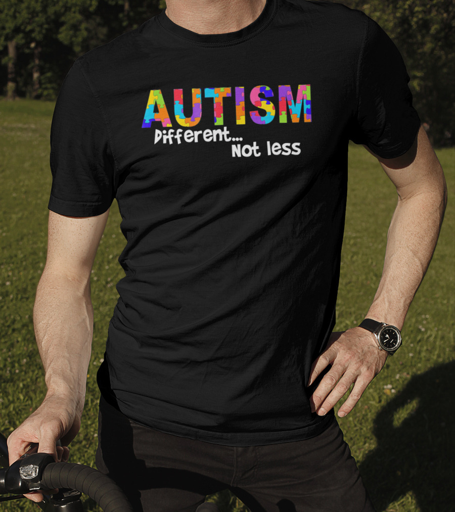 AUTISM Awareness Different Not Less Puzzle T-Shirt