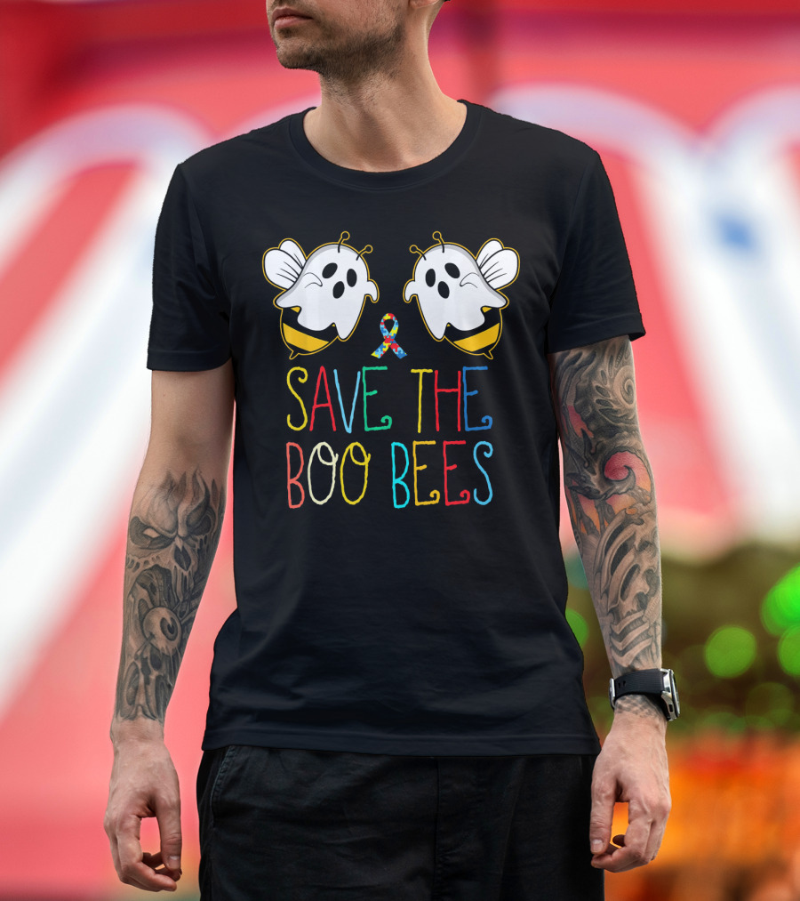 Save The Boo Bees Autism Cancer Awareness T-Shirt