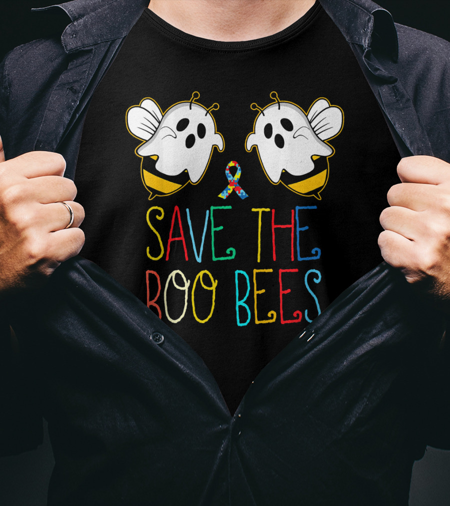 Save The Boo Bees Autism Cancer Awareness T-Shirt