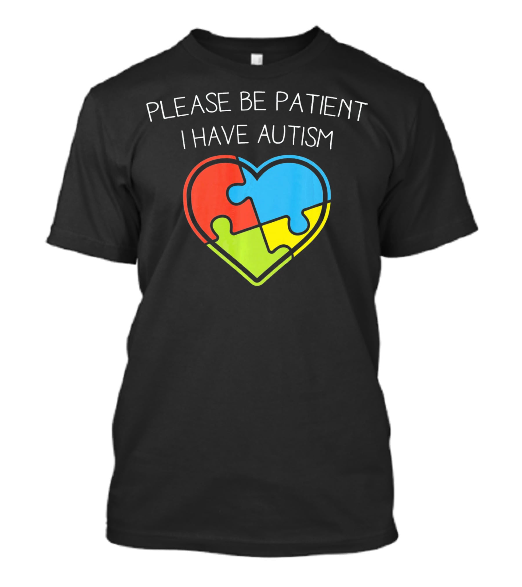 Please Be Patient I Have Autism Love Autism Puzzle T-Shirt