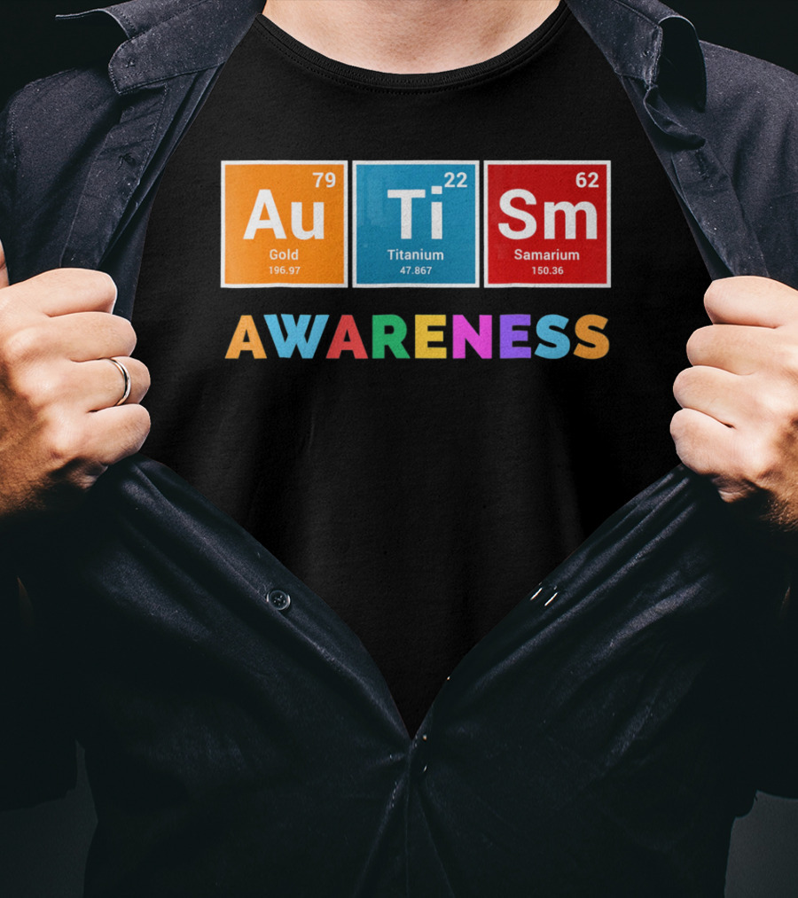 Au Ti Sm Awareness Gold Titanium Samarium T-Shirt