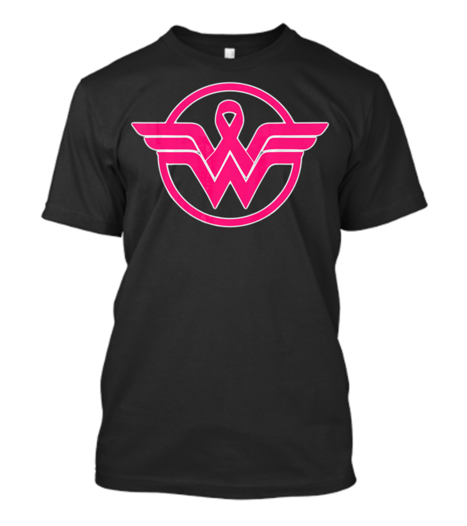 Wonder Woman Breast Cancer Awareness Superhero T-Shirt
