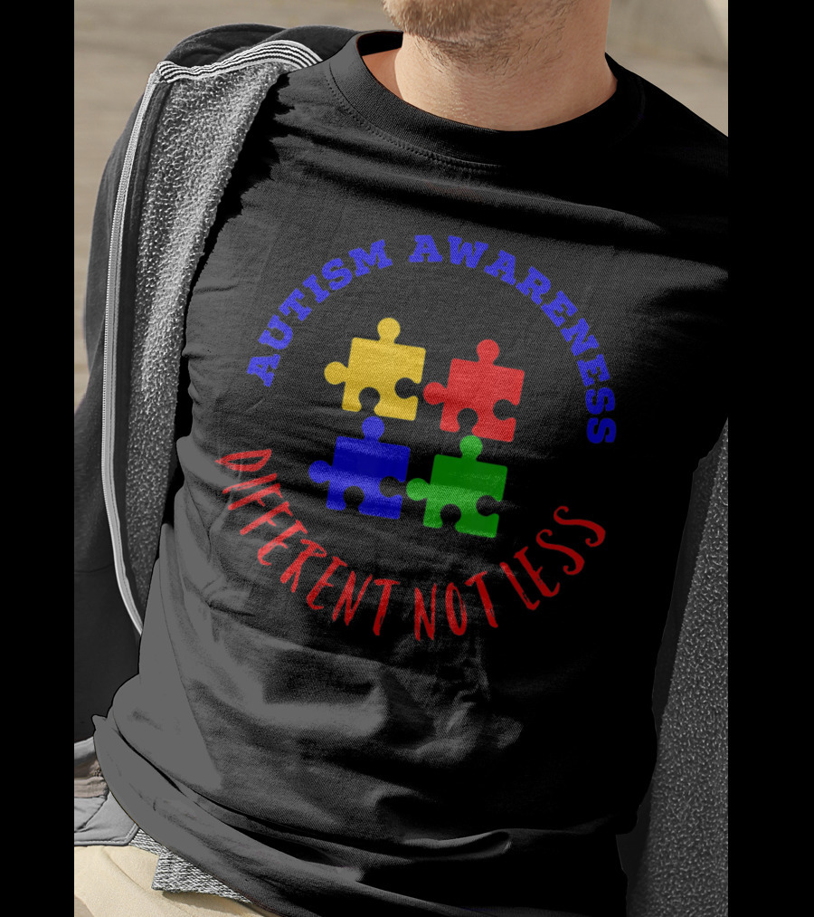 Autism Awareness Puzzle Different Not Less T-Shirt