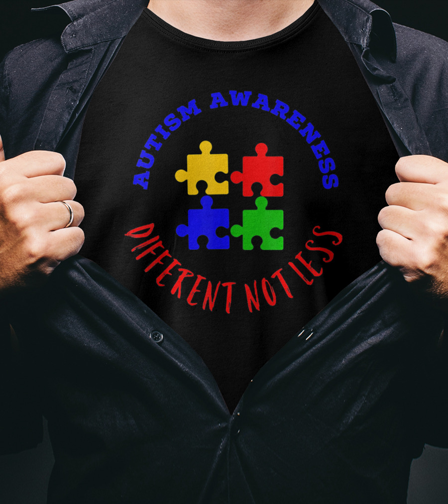 Autism Awareness Puzzle Different Not Less T-Shirt