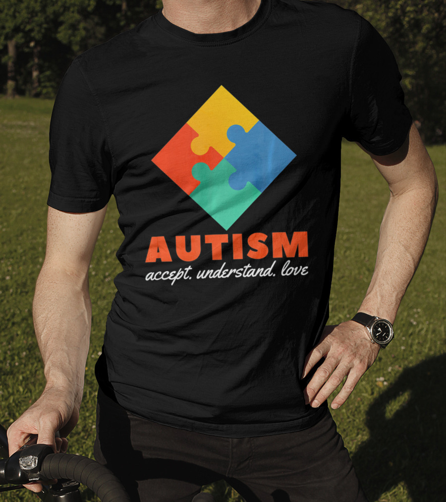 Autism Accept Understand Love Puzzle T-Shirt