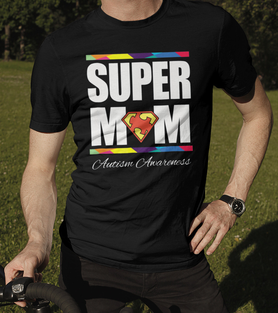 Super Mom Autism Awareness Iconic T-Shirt