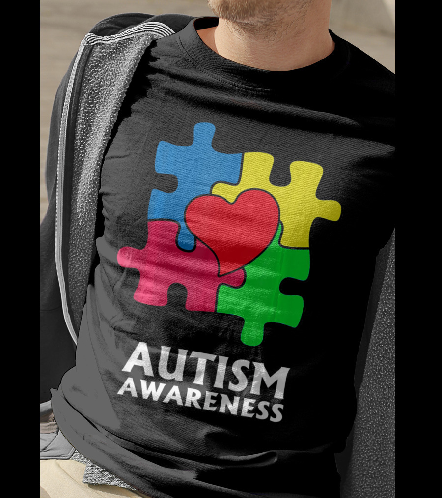 Autism Awareness Puzzle Heart Perfect Au T-Shirt