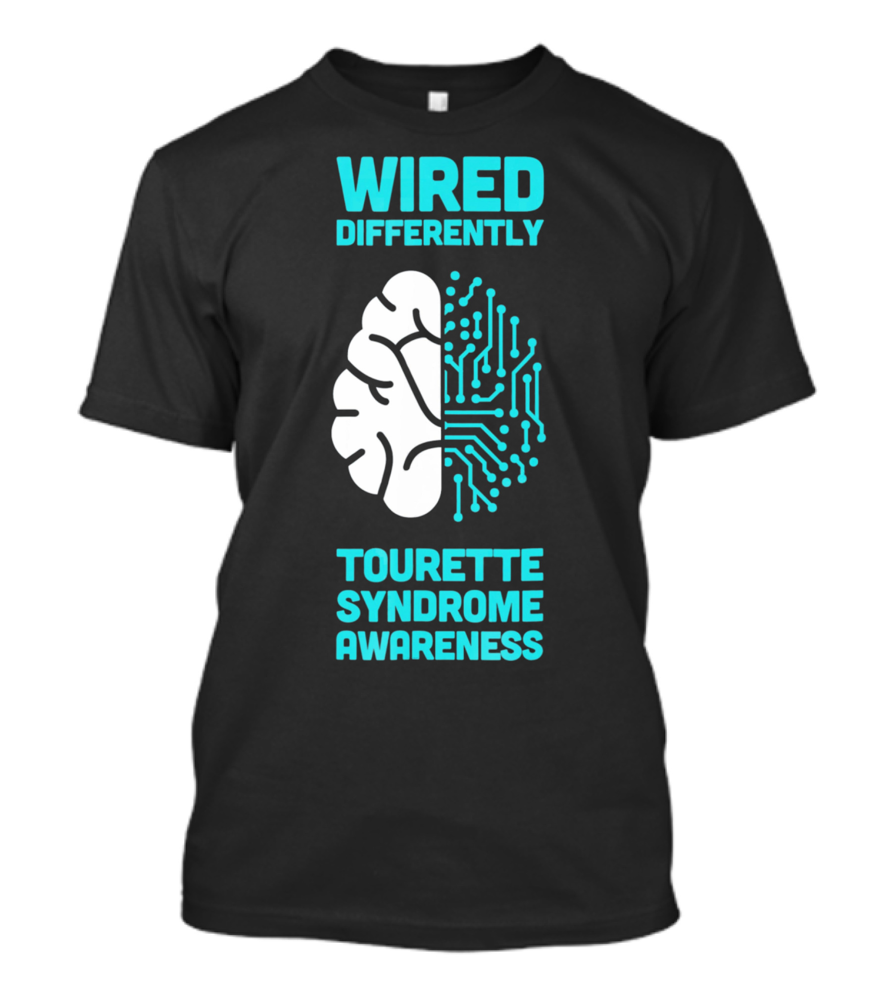 WIRED DIFFERENTLY Tourette Syndrome Awareness T-Shirt