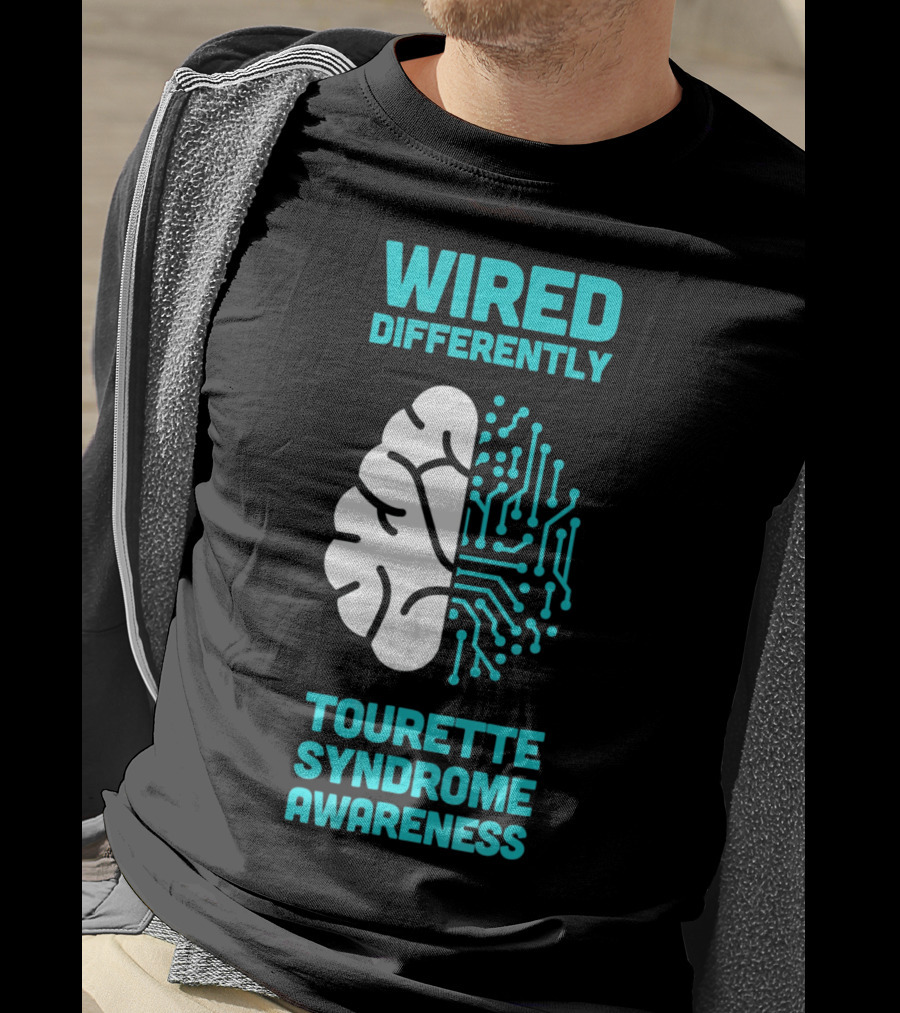 WIRED DIFFERENTLY Tourette Syndrome Awareness T-Shirt