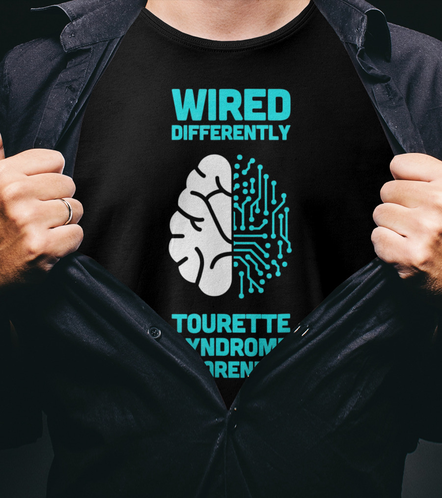 WIRED DIFFERENTLY Tourette Syndrome Awareness T-Shirt