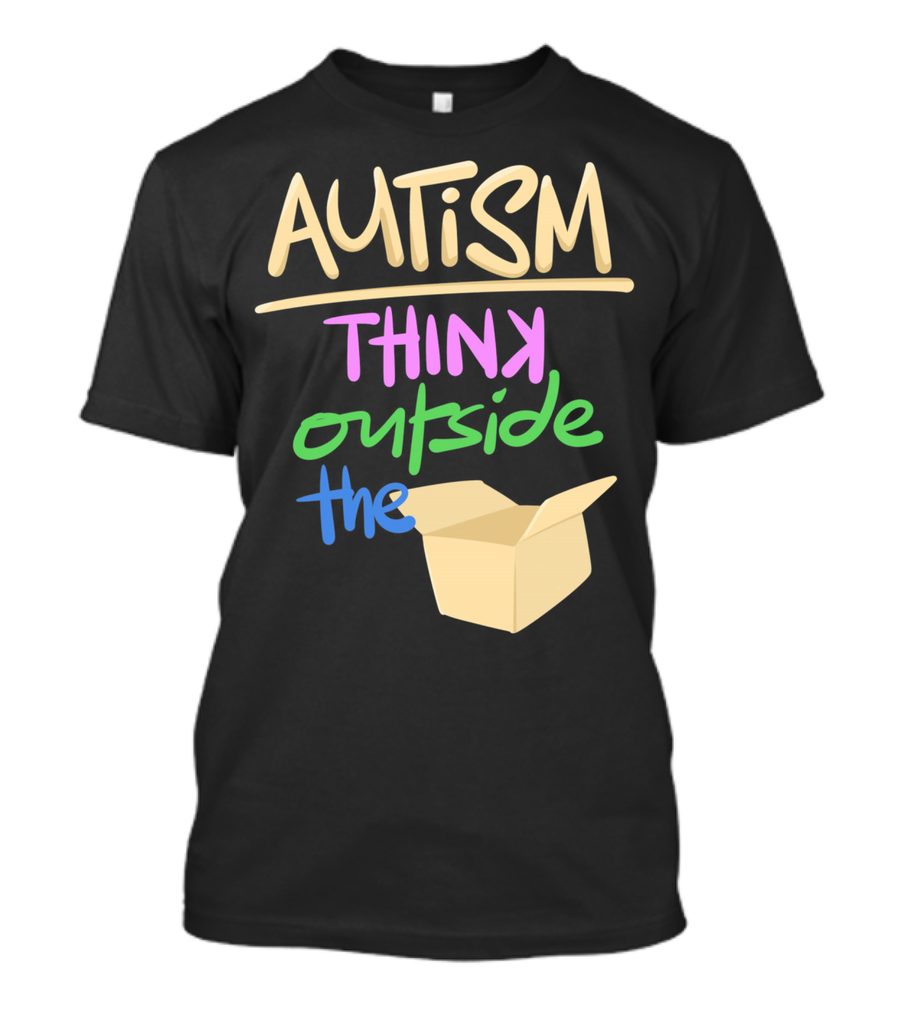 Autism Awareness Think Outside The Box T-Shirt