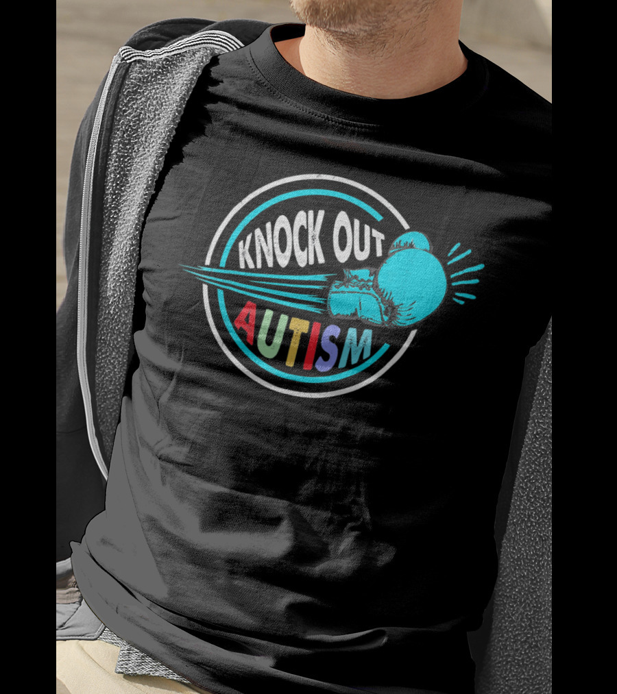 Knock Out Autism Boxing Awareness T-Shirt